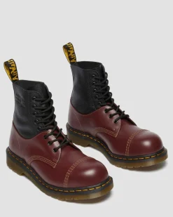 1460 / 1461 MM6 Steel Toe Leather Boots in Black