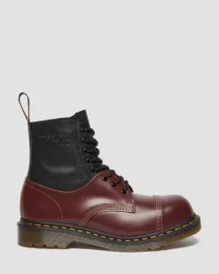 1460 / 1461 MM6 Steel Toe Leather Boots in Black