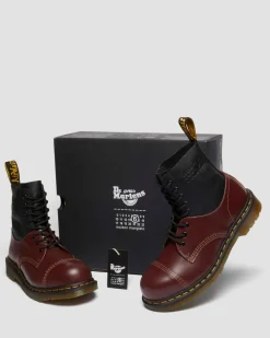 1460 / 1461 MM6 Steel Toe Leather Boots in Black