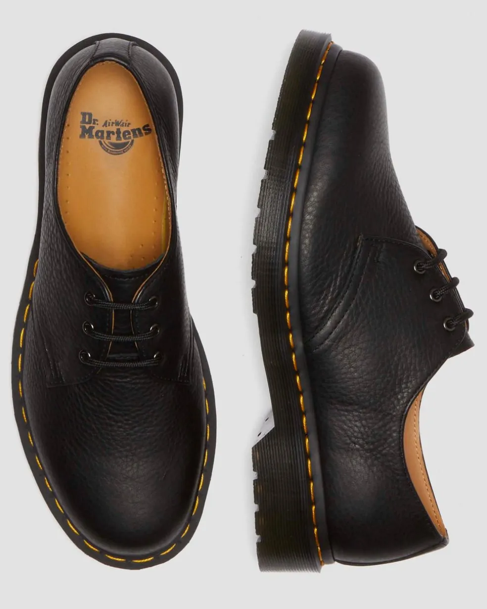 1461 Ambassador Leather Oxford Shoes in Black