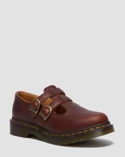 8065 Ambassador Mary Jane Shoes in Cashew