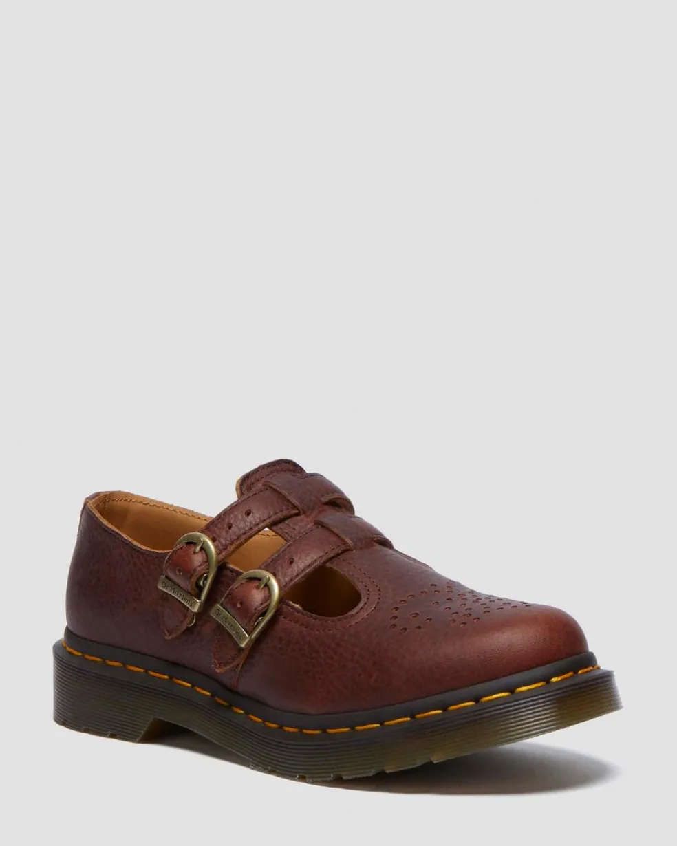8065 Ambassador Mary Jane Shoes in Cashew