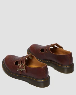 8065 Ambassador Mary Jane Shoes in Cashew