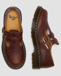 8065 Ambassador Mary Jane Shoes in Cashew