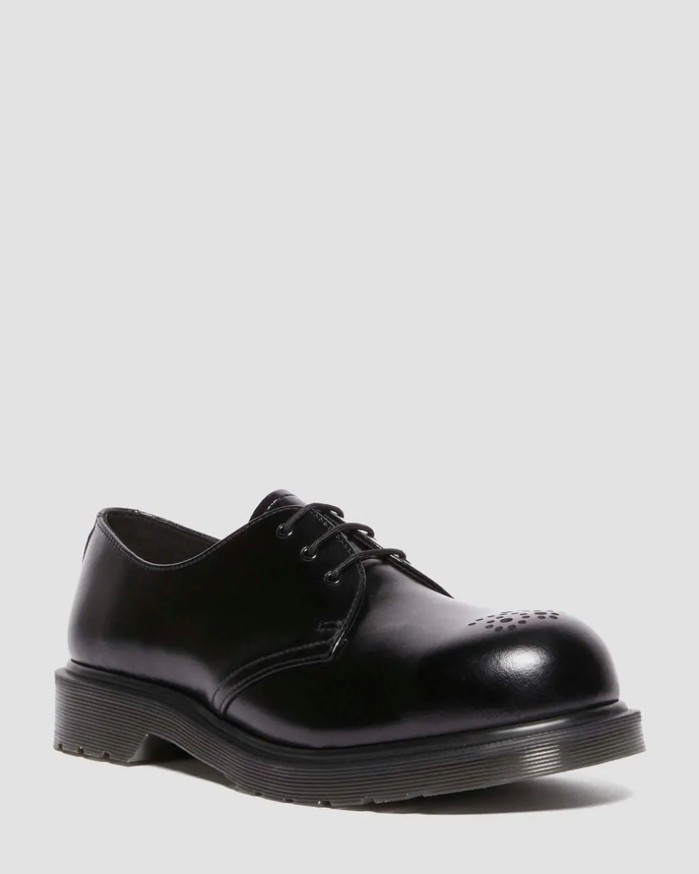 1461 Analine Leather Steel Toe Shoes in Black