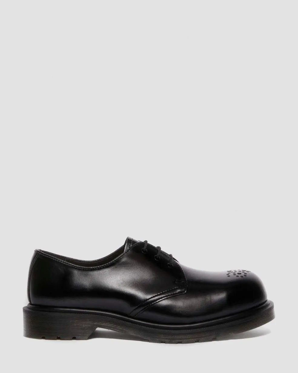 1461 Analine Leather Steel Toe Shoes in Black