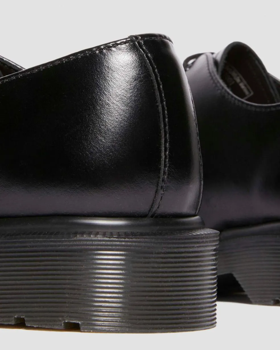 1461 Analine Leather Steel Toe Shoes in Black