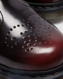 8065 Arcadia Rub Off Leather Mary Jane Shoes in Cherry Red Arcadia