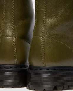 1460 Bex Eclipse Soft Leather Boots in Olive Green