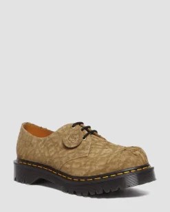 1461 Bex Made in England Emboss Suede Oxford Shoes in Savannah Tan