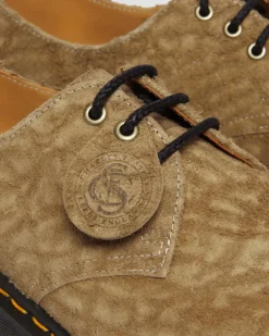 1461 Bex Made in England Emboss Suede Oxford Shoes in Savannah Tan