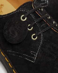 1461 Bex Made in England Emboss Suede Oxford Shoes in Black