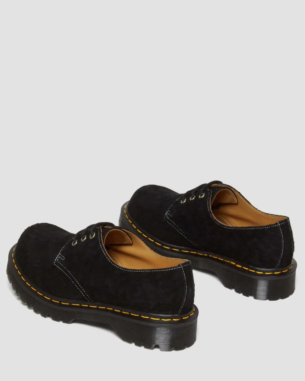 1461 Bex Made in England Emboss Suede Oxford Shoes in Black