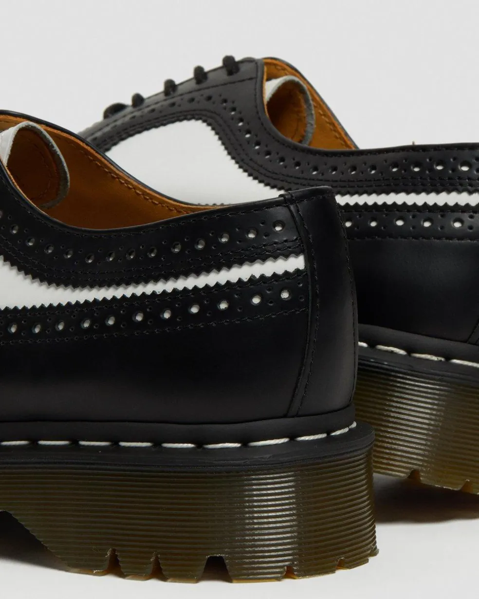 3989 Bex Smooth Leather Brogue Shoes in Black