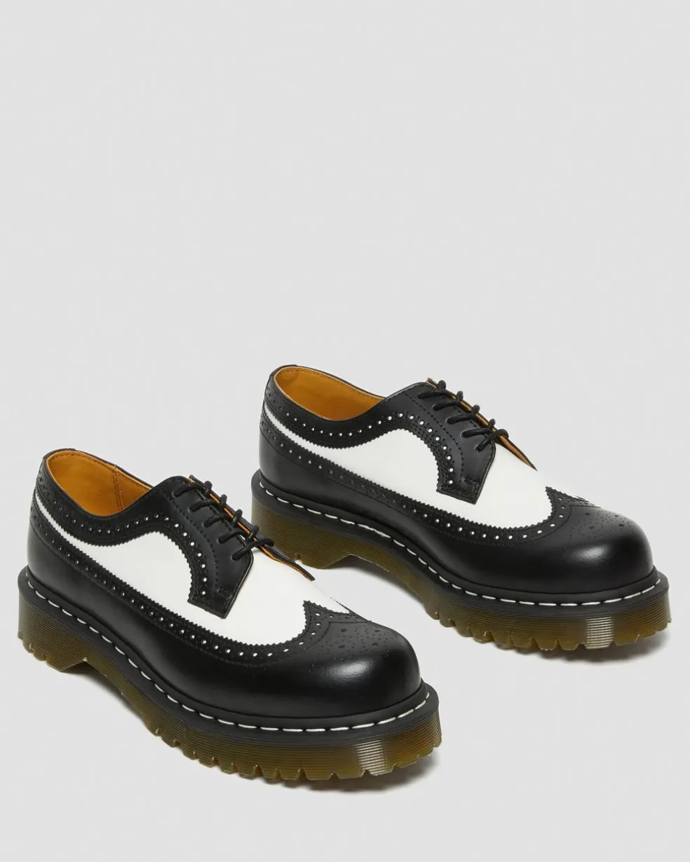 3989 Bex Smooth Leather Brogue Shoes in Black