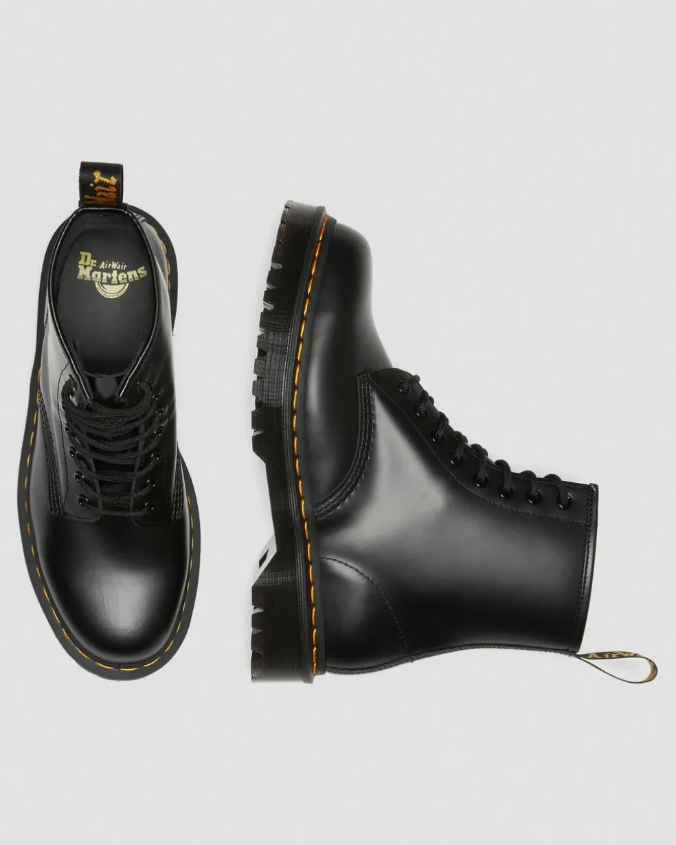 1460 Bex Smooth Leather Lace Up Boots in Black
