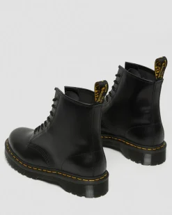 1460 Bex Smooth Leather Lace Up Boots in Black
