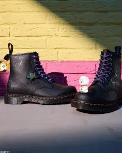 1460 BT21 Leather Lace Up Boots in Black