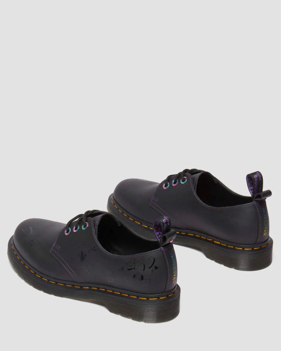 1461 BT21 Leather Oxford Shoes in Black