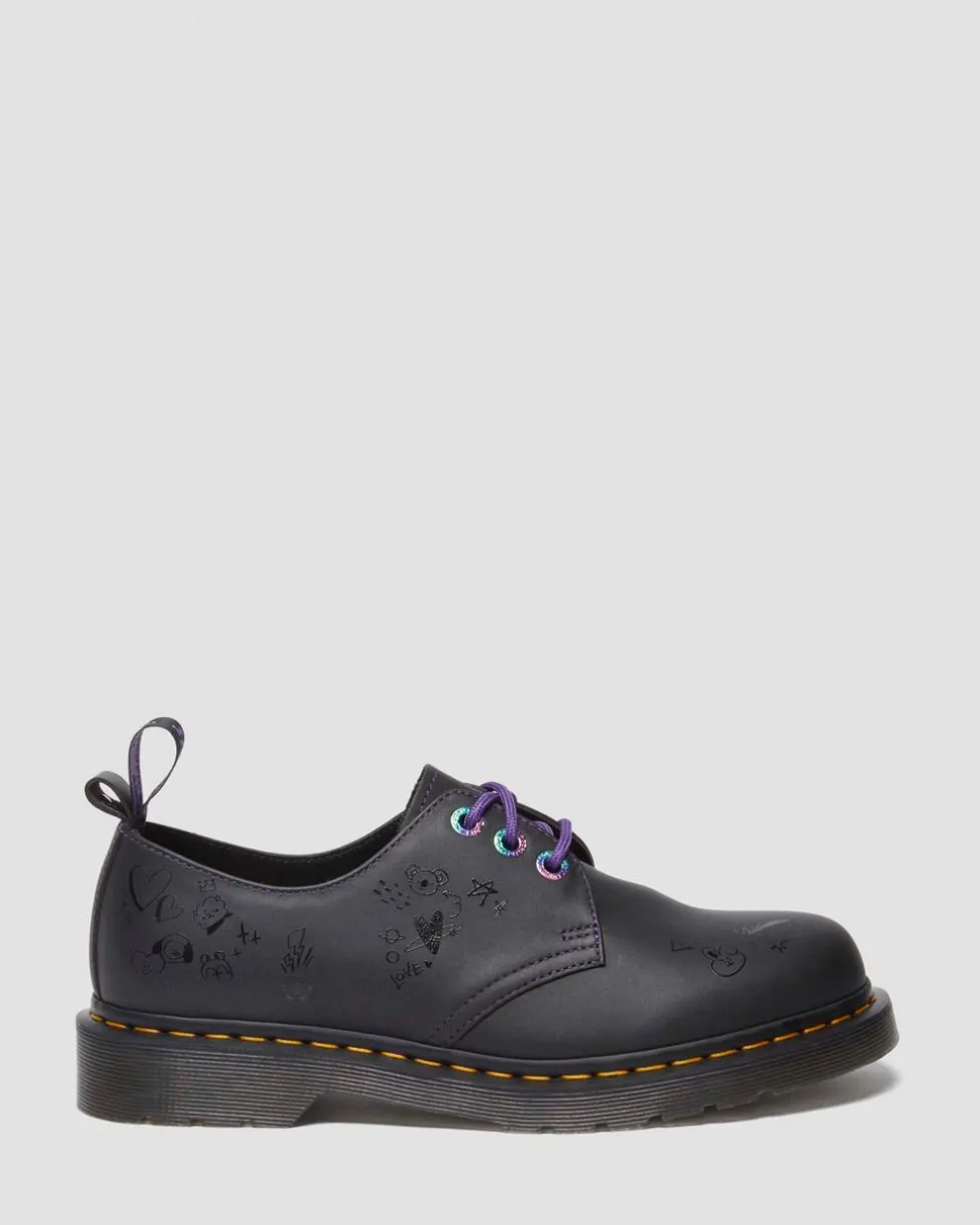 1461 BT21 Leather Oxford Shoes in Black