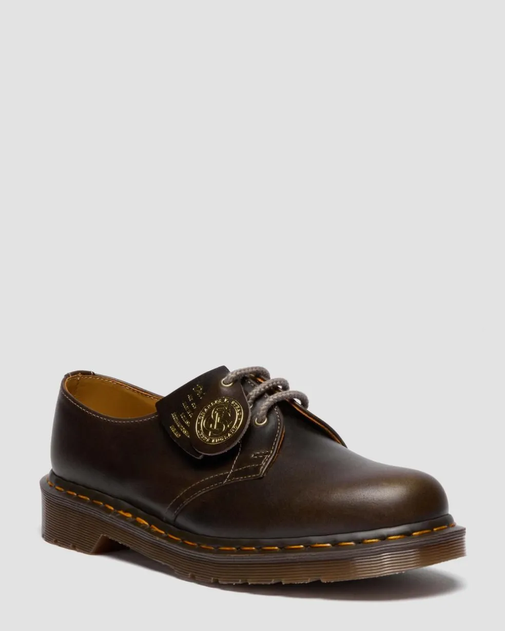 1461 Classic Calf Leather Shoes in Sepia Grey