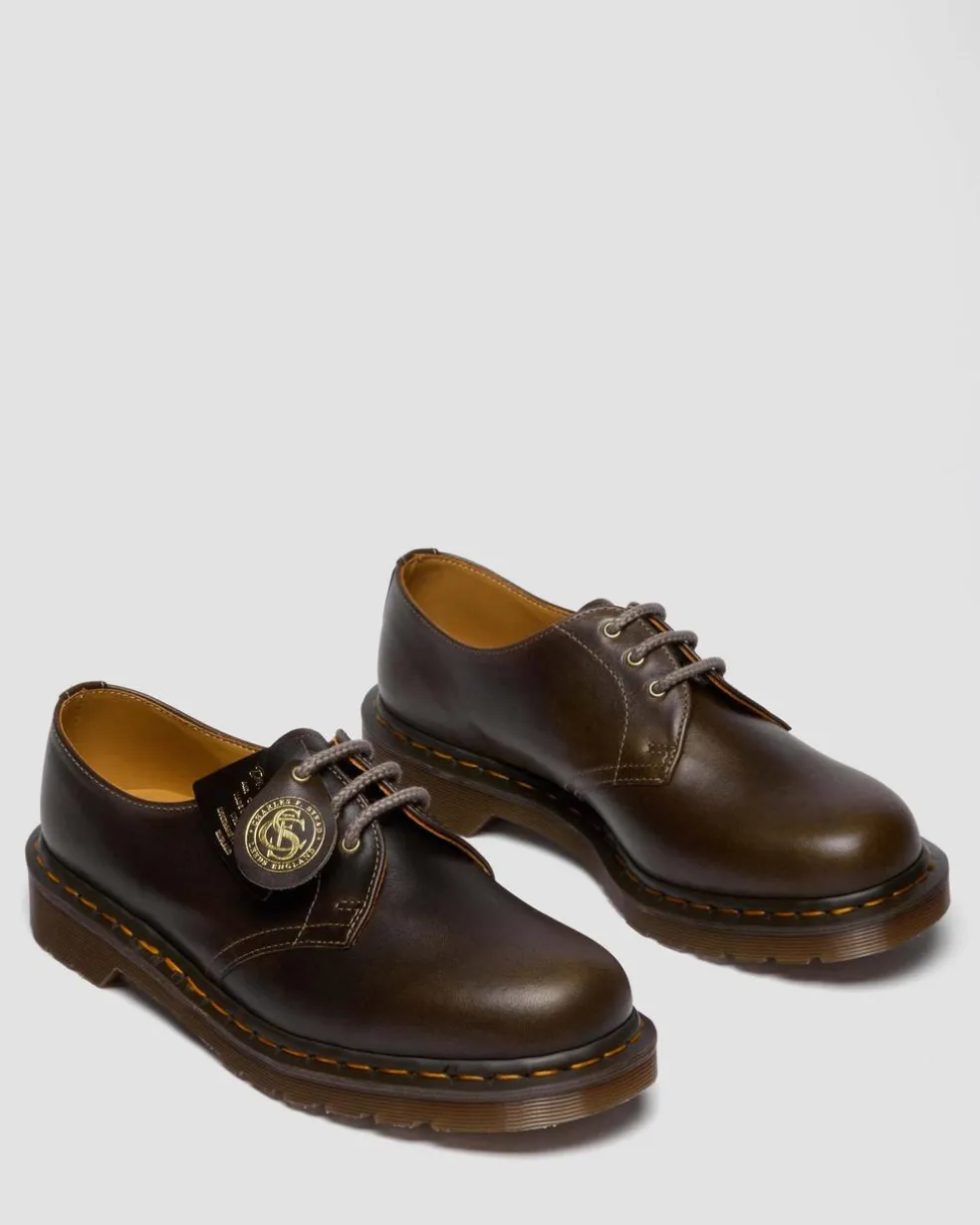 1461 Classic Calf Leather Shoes in Sepia Grey