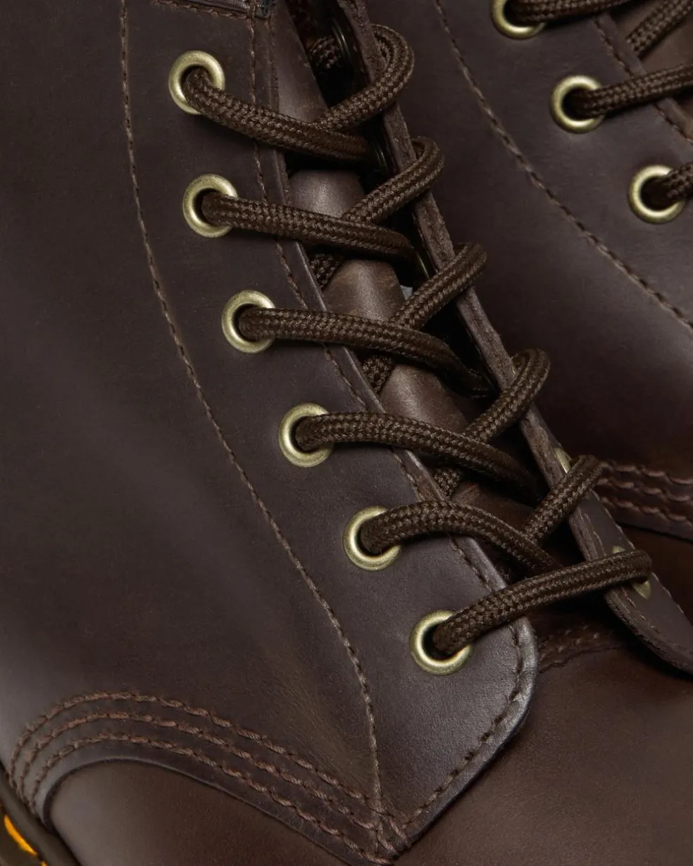 101 Crazy Horse Leather Ankle Boots in Dark Brown