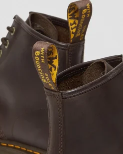 101 Crazy Horse Leather Ankle Boots in Dark Brown