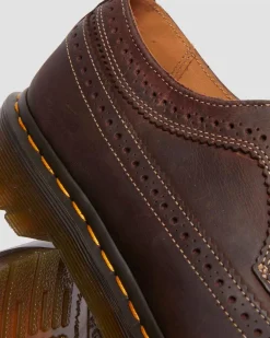 3989 Crazy Horse leather brogue shoes in Dark Brown