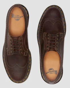 3989 Crazy Horse leather brogue shoes in Dark Brown