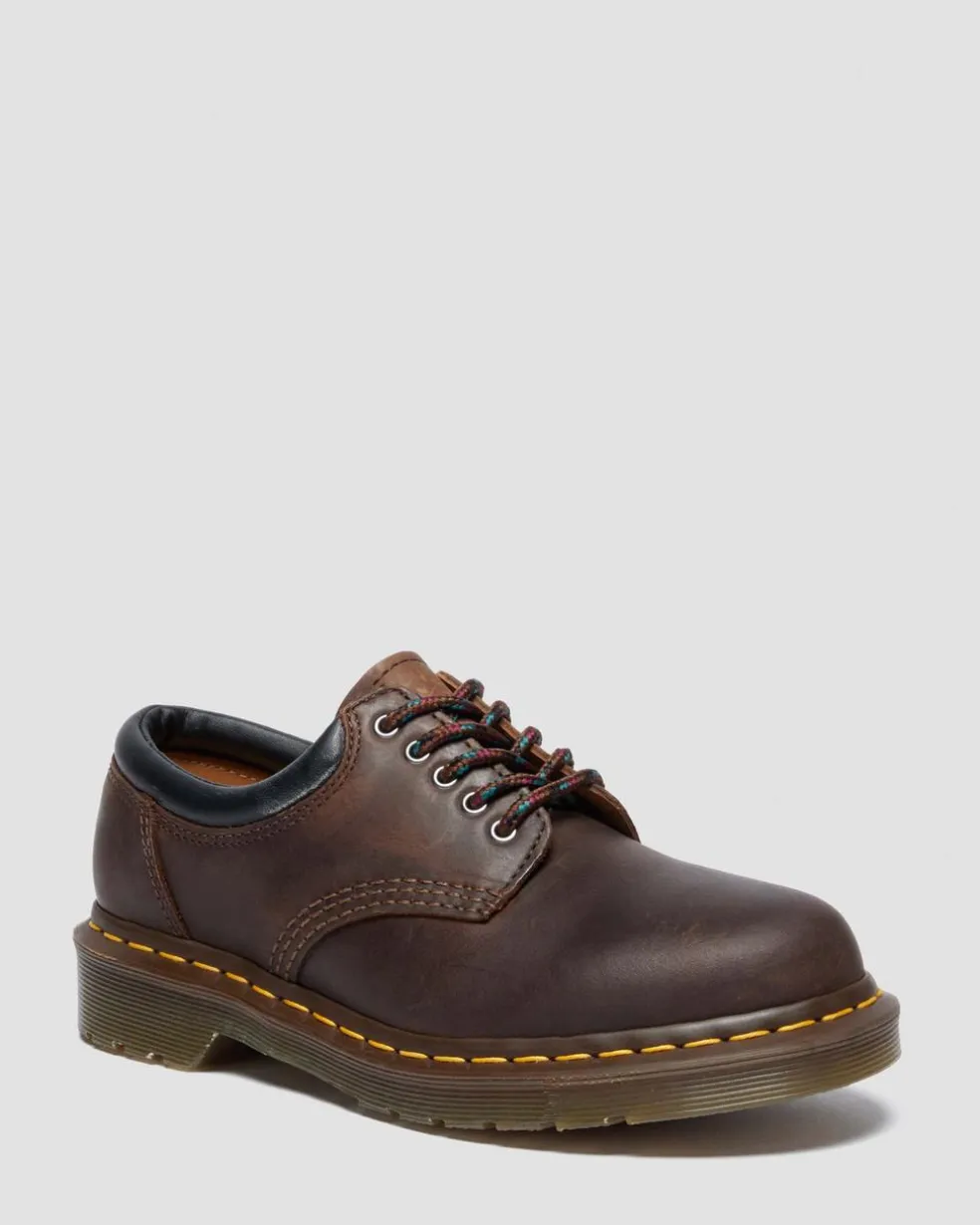 8053 Crazy Horse Leather Casual Shoes in Dark Brown