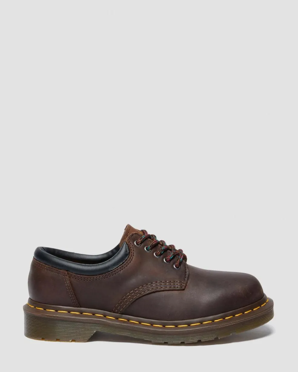 8053 Crazy Horse Leather Casual Shoes in Dark Brown
