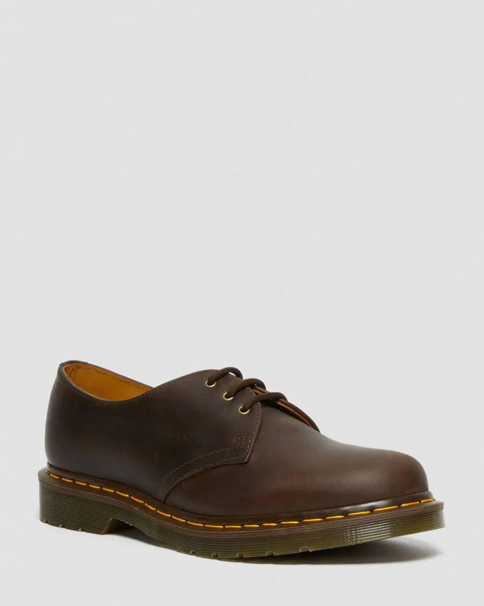 1461 Crazy Horse Leather Oxford Shoes in Brown
