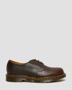 1461 Crazy Horse Leather Oxford Shoes in Brown