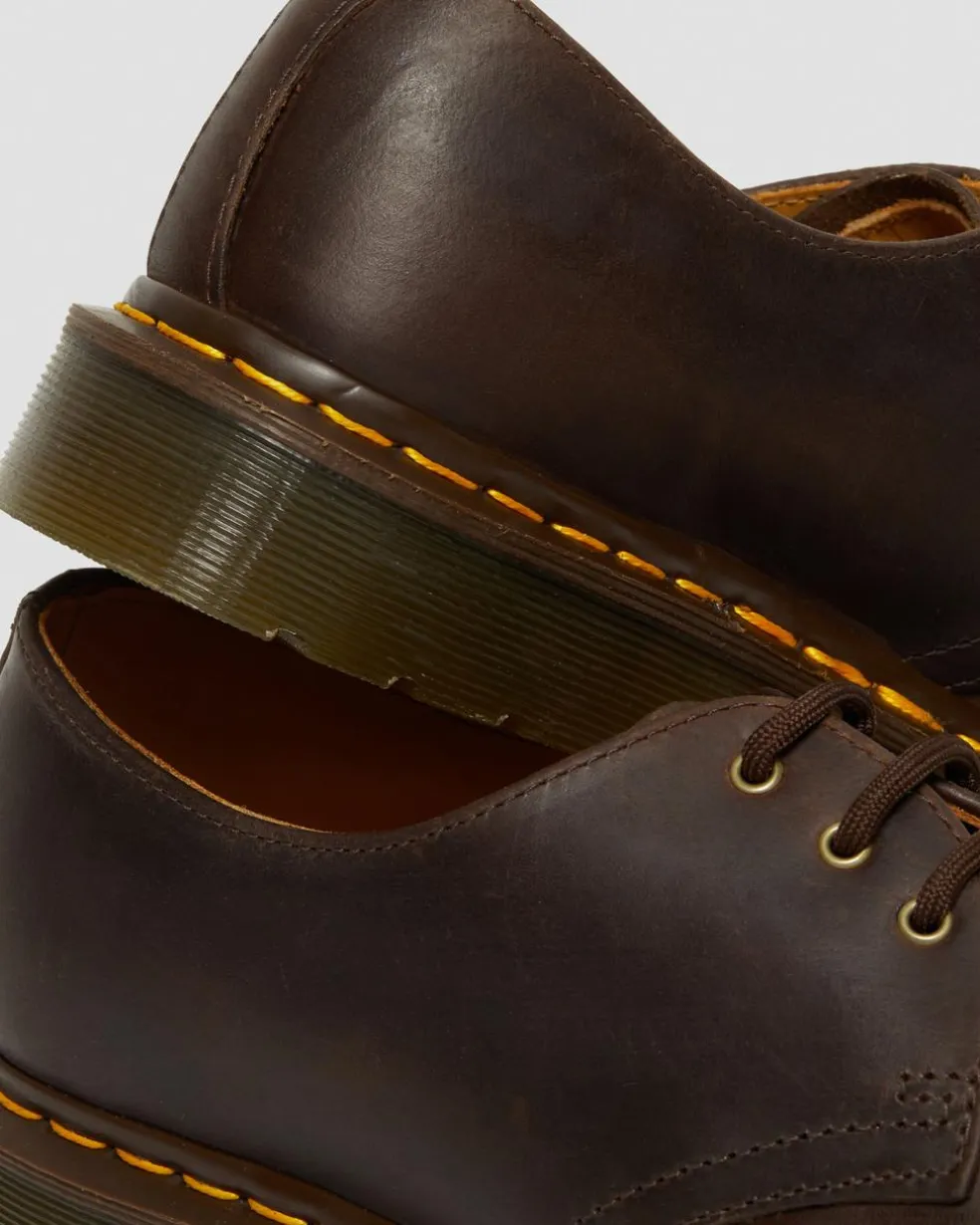 1461 Crazy Horse Leather Oxford Shoes in Brown