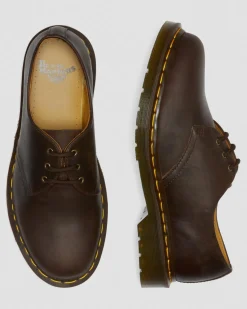 1461 Crazy Horse Leather Oxford Shoes in Brown