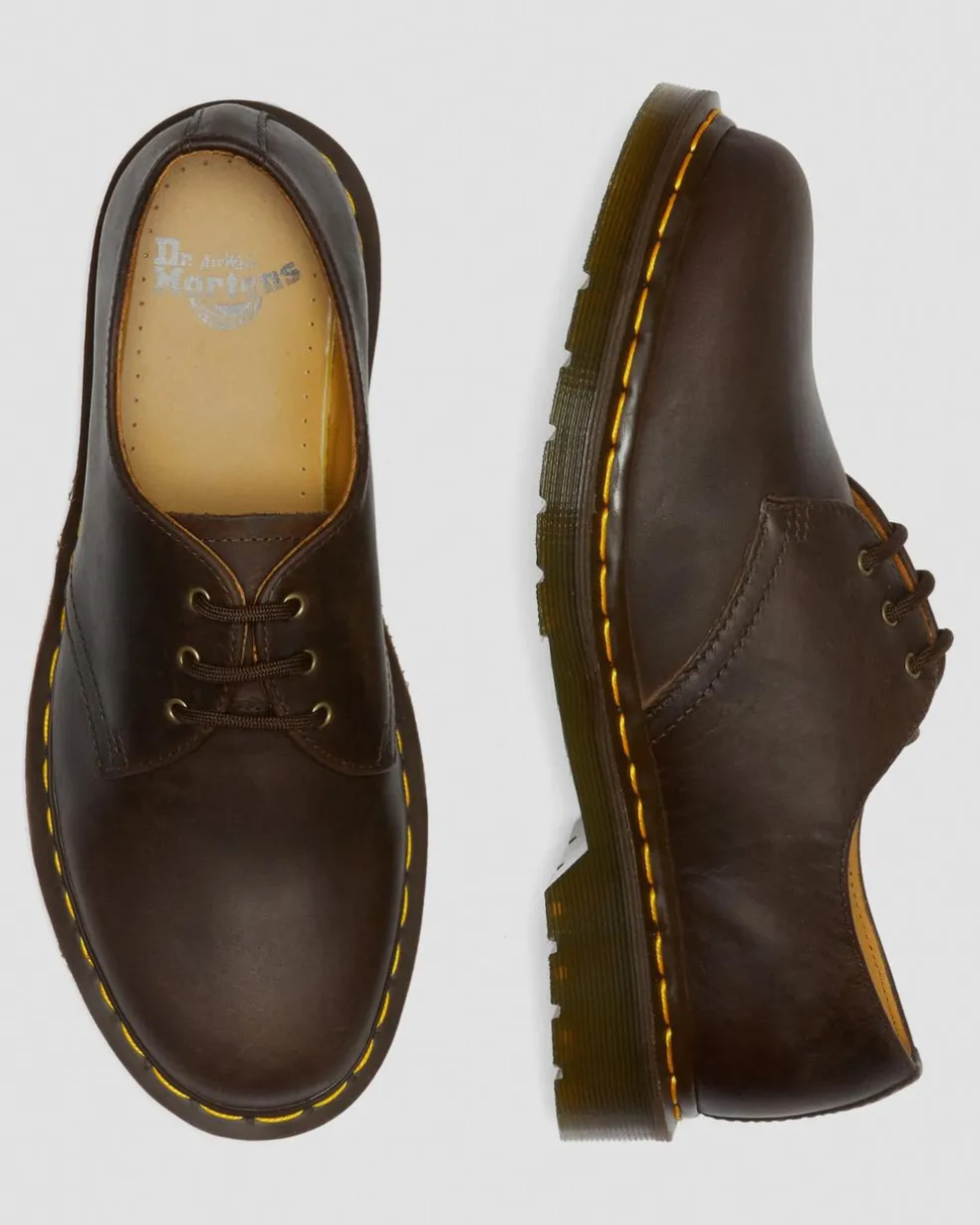 1461 Crazy Horse Leather Oxford Shoes in Brown