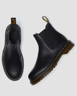 2976 Grizzly Fleece Lined Chelsea Boots in Black