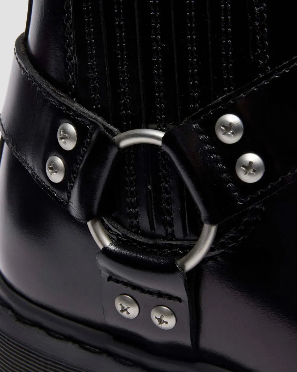 2976 Harness Analine Leather Chelsea Boots in Black