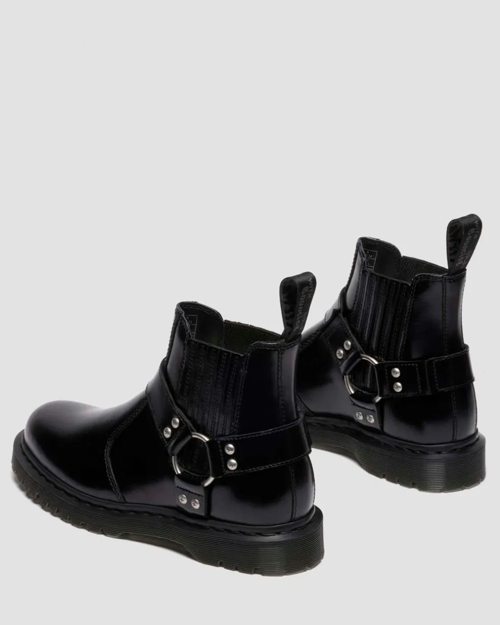 2976 Harness Analine Leather Chelsea Boots in Black