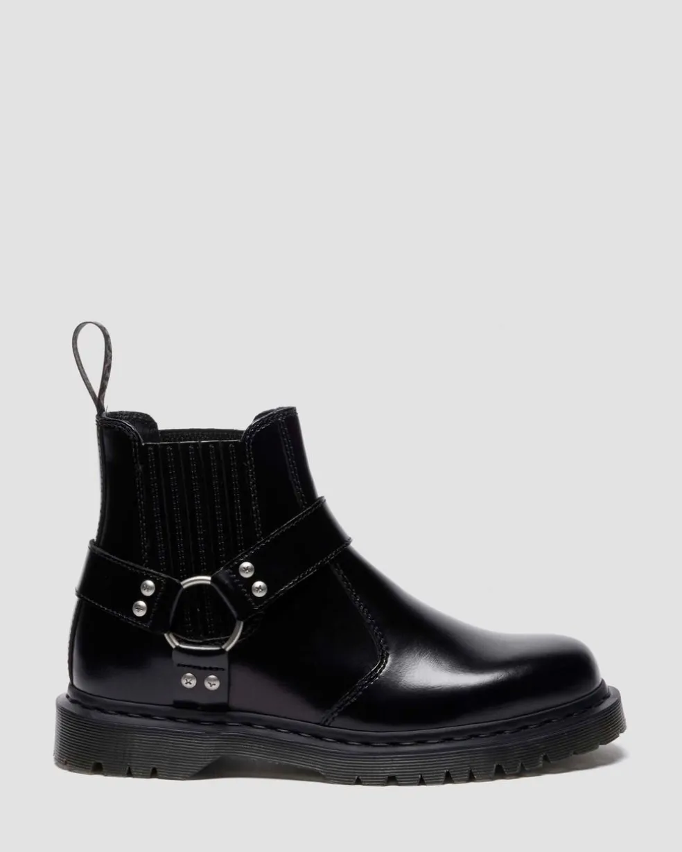 2976 Harness Analine Leather Chelsea Boots in Black