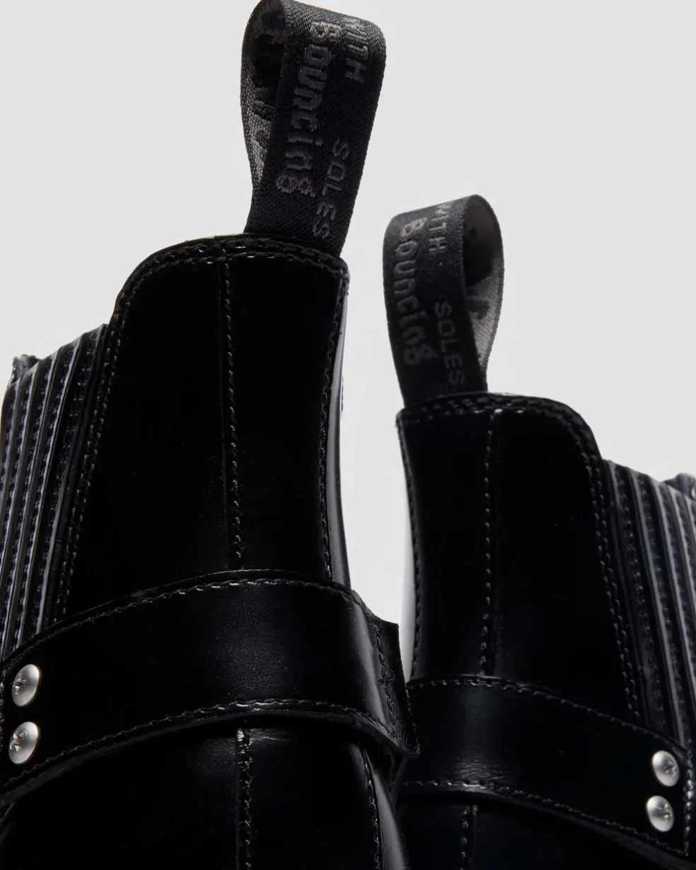 2976 Harness Analine Leather Chelsea Boots in Black