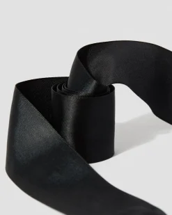 55 inch Ribbon Shoe Laces (8-10 Eye) in Black