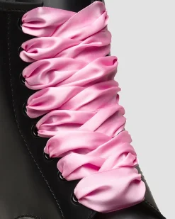 55 inch Ribbon Shoe Laces (8-10 Eye) in Pink