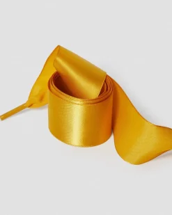 55 inch Ribbon Shoe Laces (8-10 Eye) in Yellow