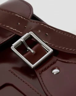 11 Inch Vegan Messenger Bag in Cherry Red