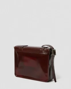 11 Inch Vegan Messenger Bag in Cherry Red