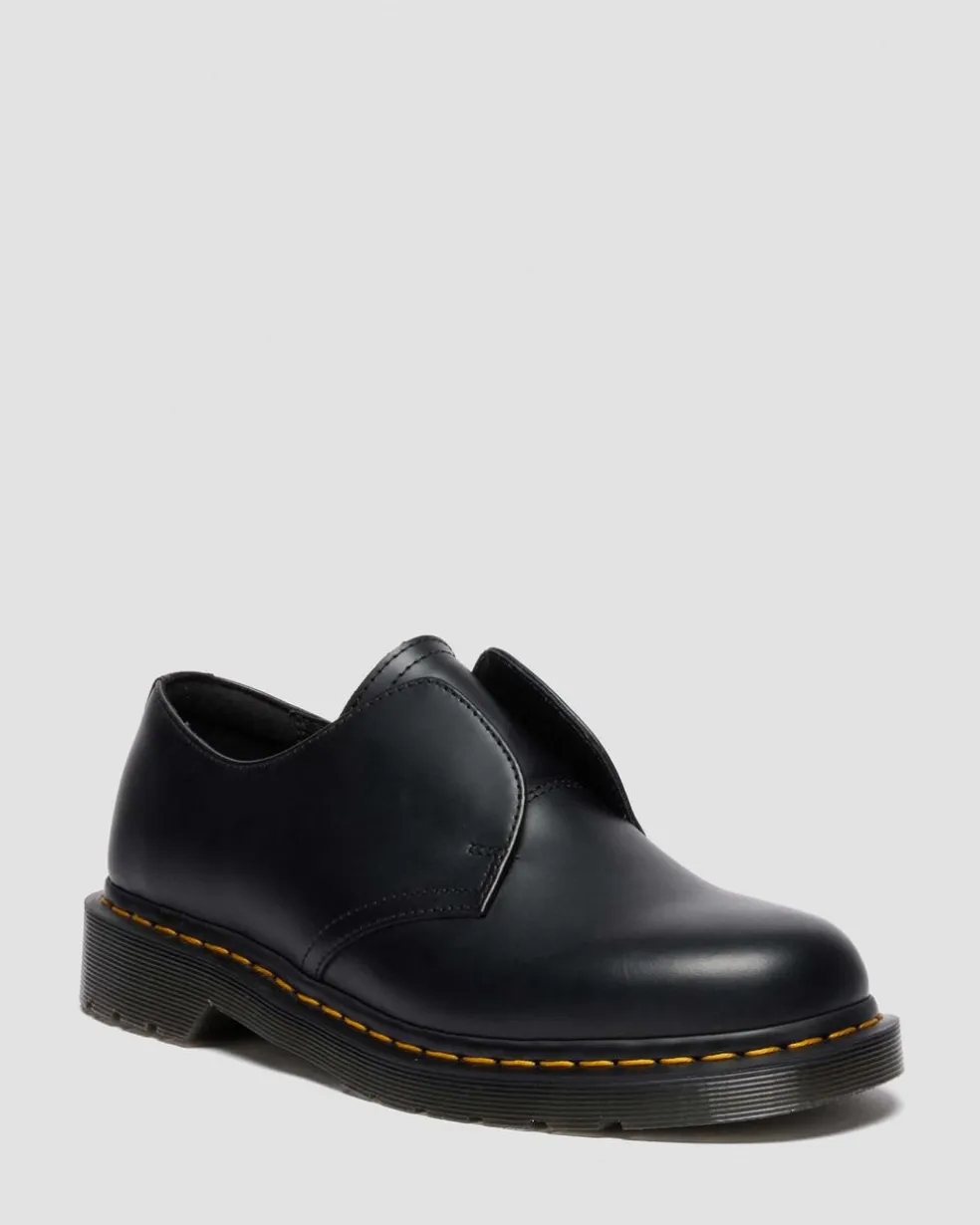 1461 Laceless Smooth Leather Shoes in Black