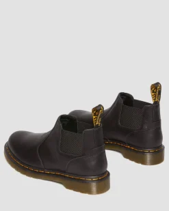 2976 Lo Rogue Leather Chelsea Boots in Black