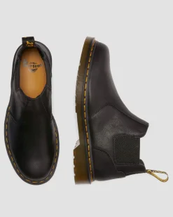 2976 Lo Rogue Leather Chelsea Boots in Black